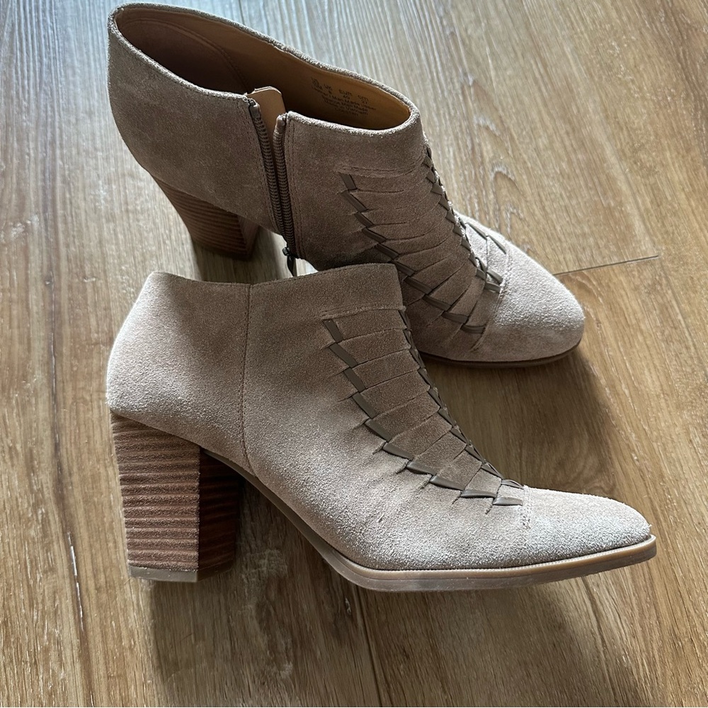 Franco Sarto Dimona Suede Ankle Booties